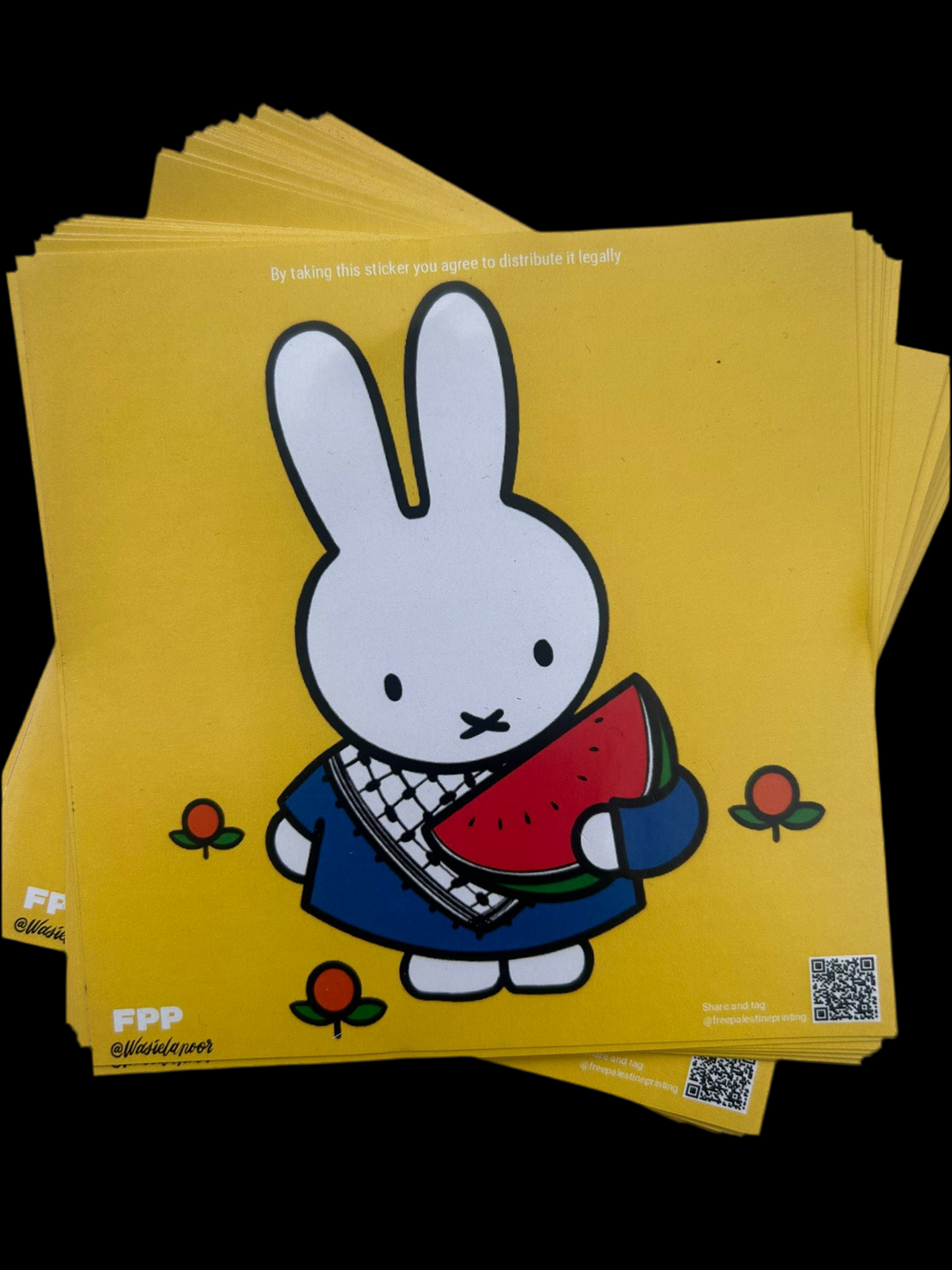 Freedom fighter bunny 2.0 stickers
