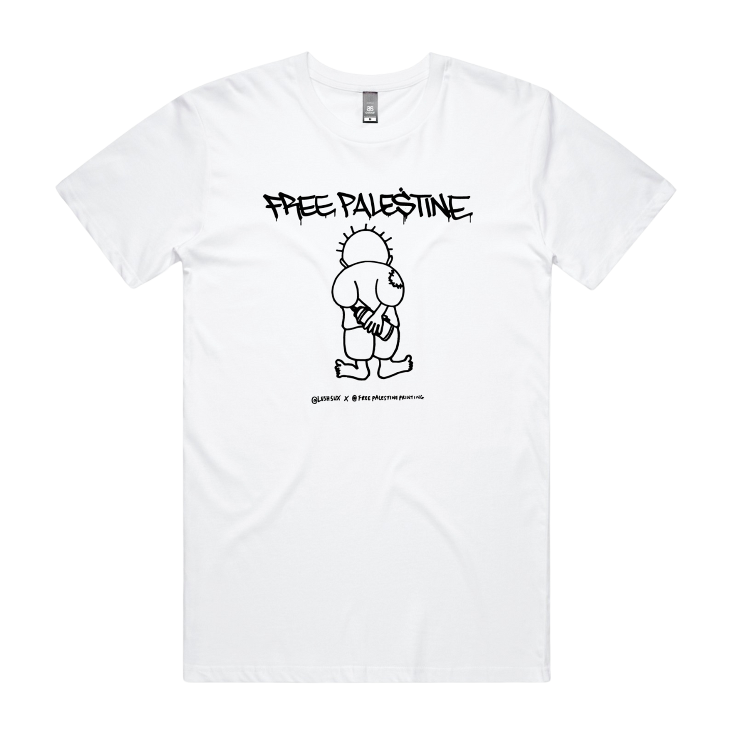 Handala Lushsux Collab T-shirt