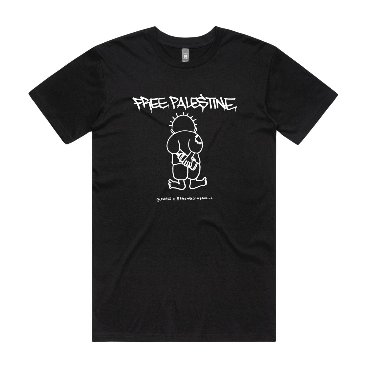 Handala Lushsux Collab T-shirt