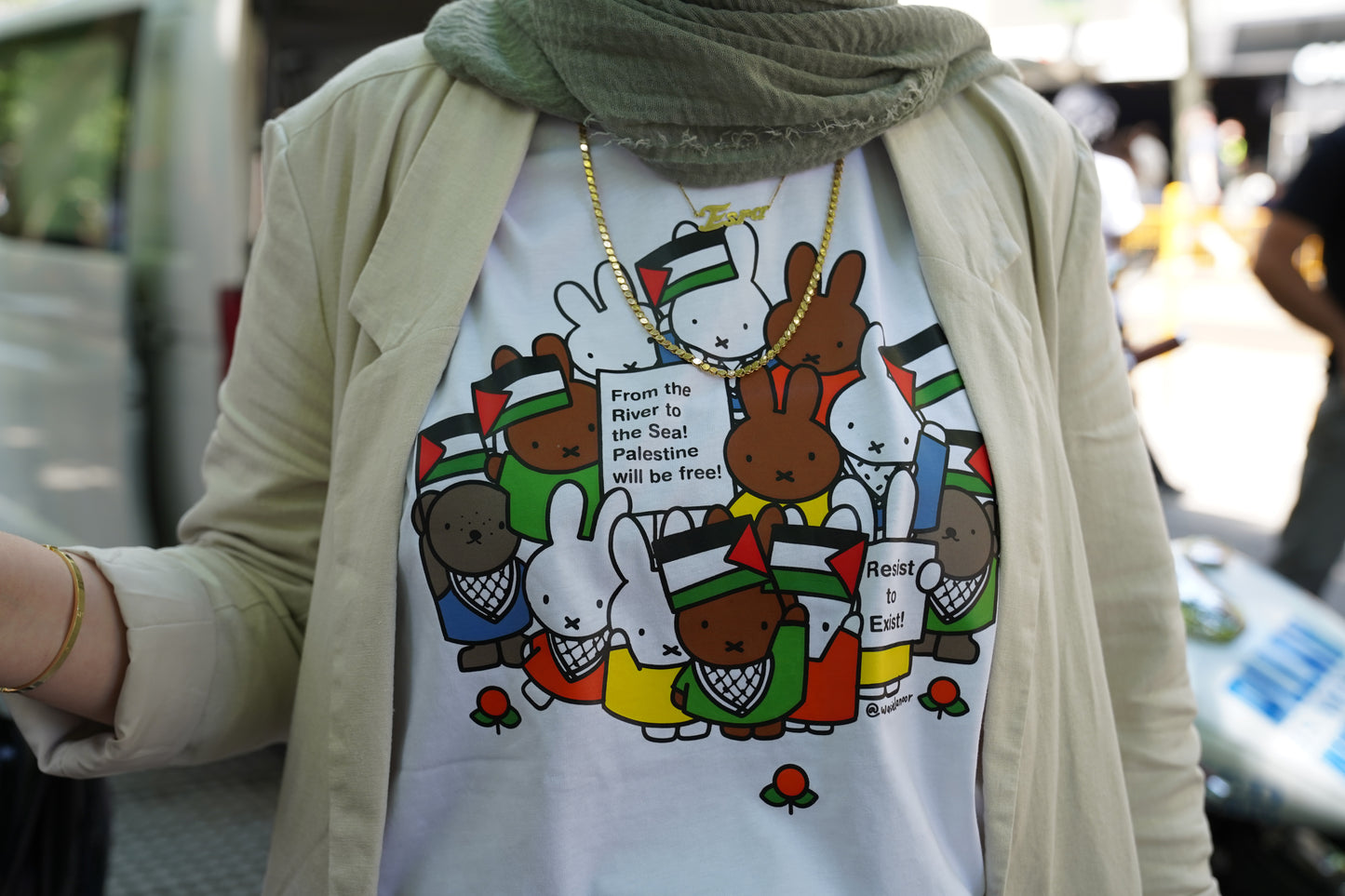 Freedom Fighter Bunny T-Shirt