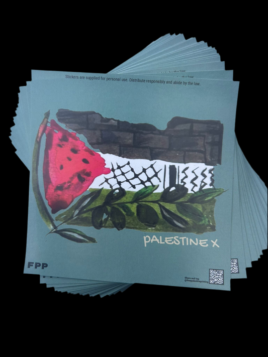 Flag X olive branch stickers