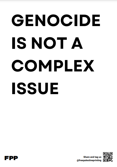 Genocide is Not Complex Poster