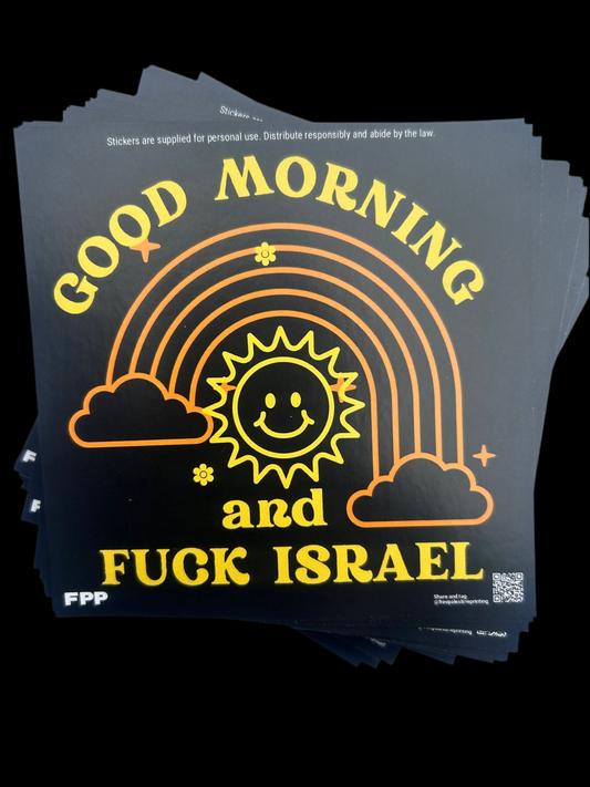 GM and F Israel stickers