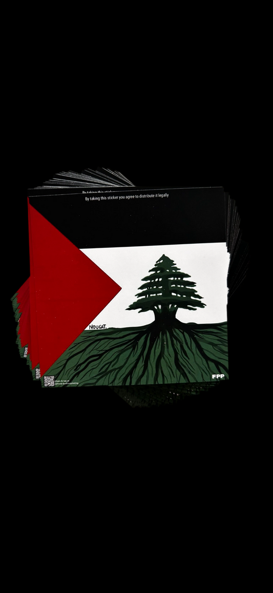 Palestine X Lebanon Flag sticker