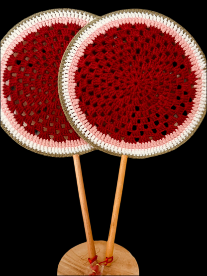 Watermelon crochet Fan