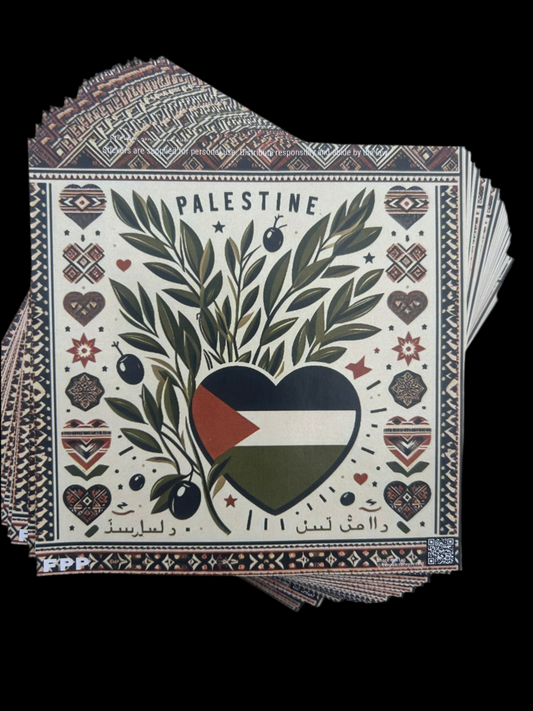 Palestine tatreez sticker