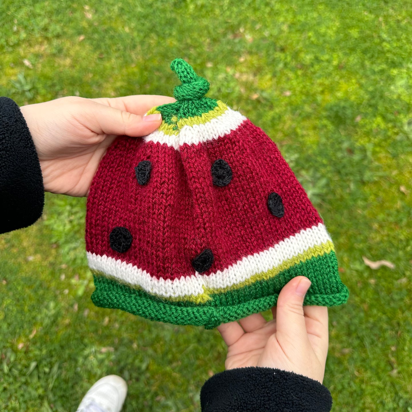 Handmade Palestine Watermelon Beanie