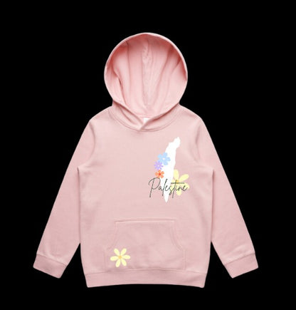 Kids Floral Palestine Hoodie