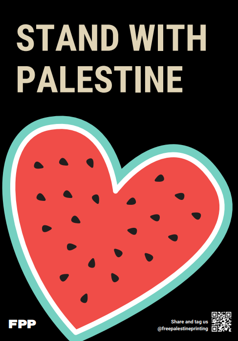 Stand with Palestine Poster
